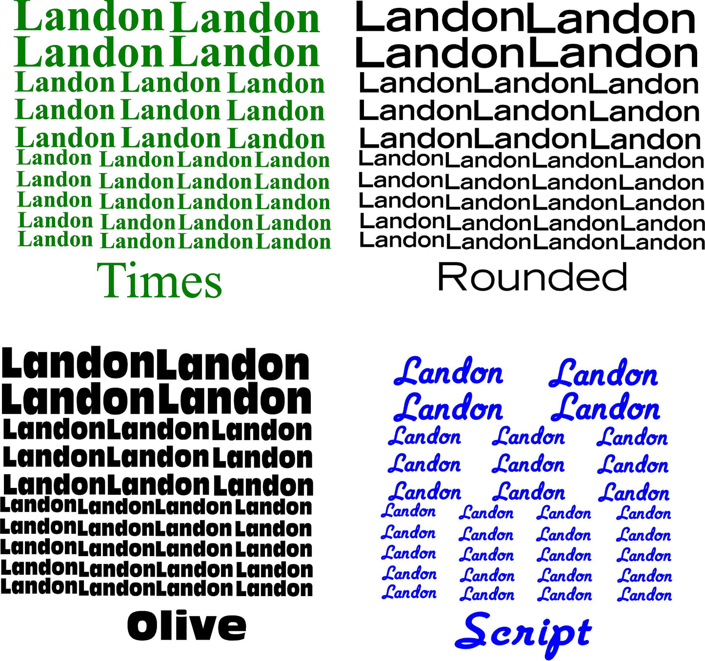 Personalized Name Sheets