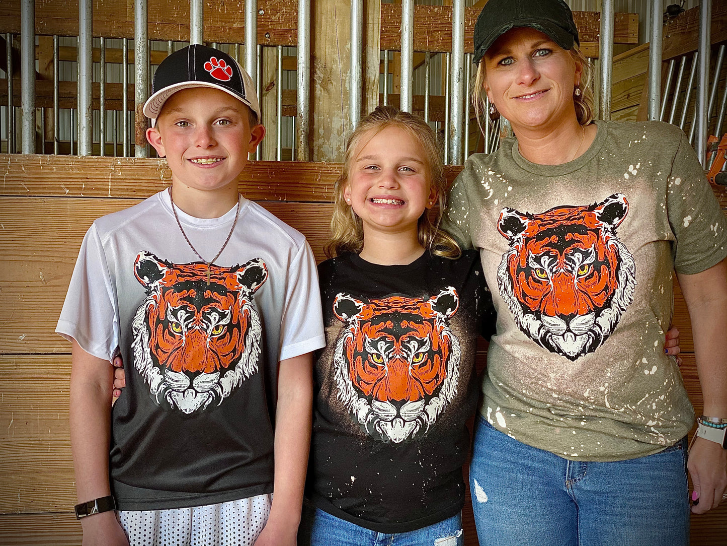 Distress Tiger Head Dri-fit Tees