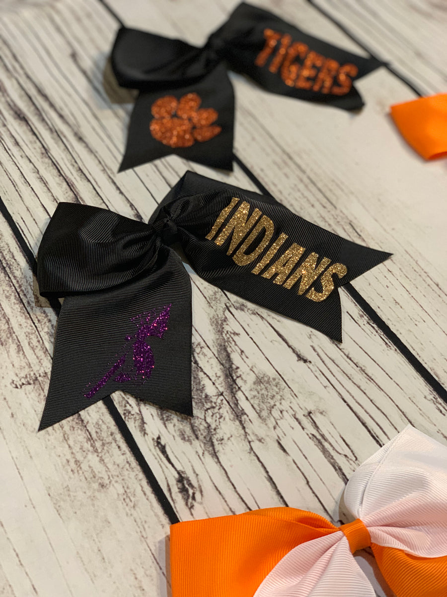 Bengals Bows, Black and Orange Bows