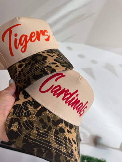 Leopard Brim Mascot Hat