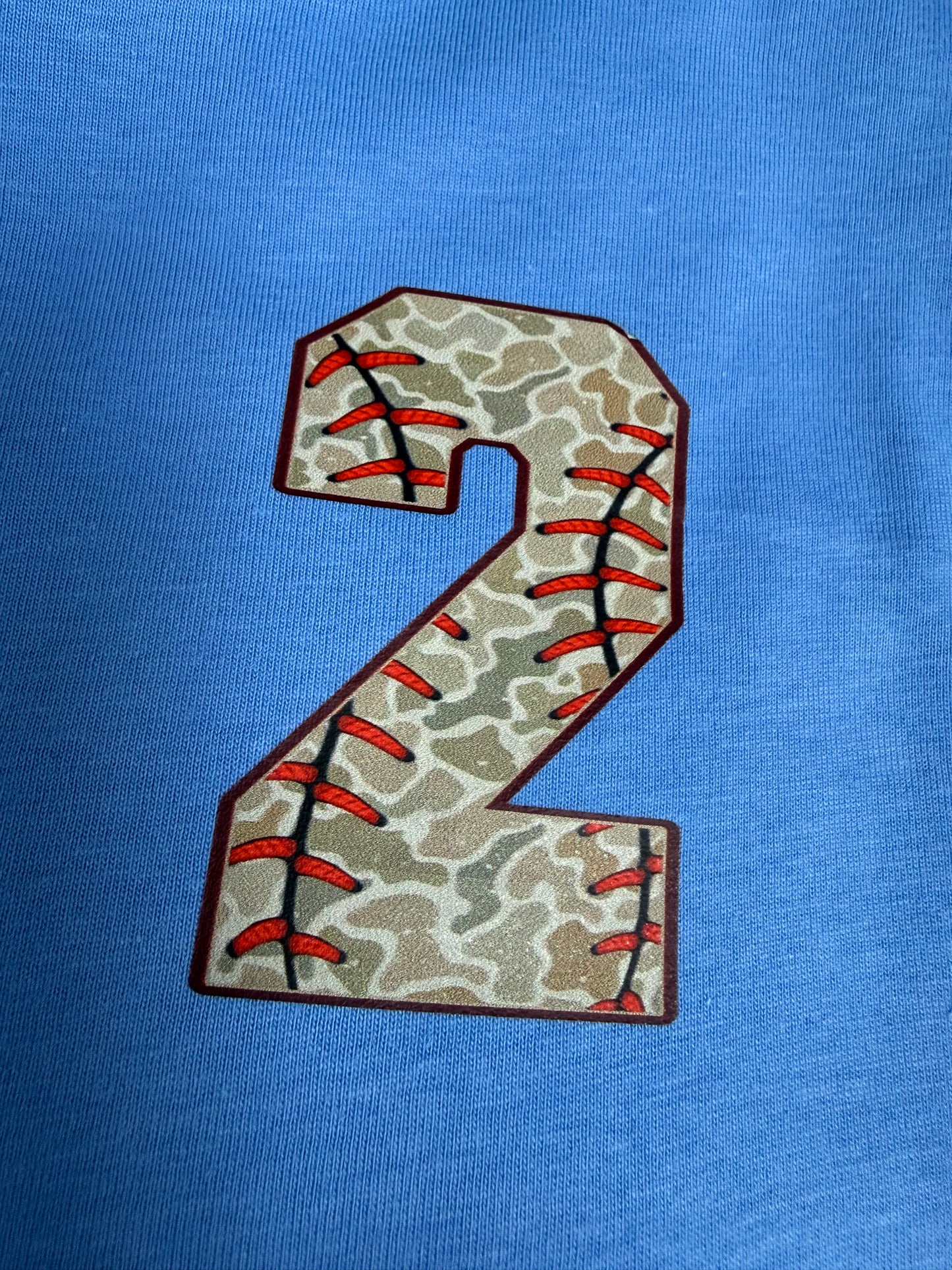 Baseball Camo Number Shirts
