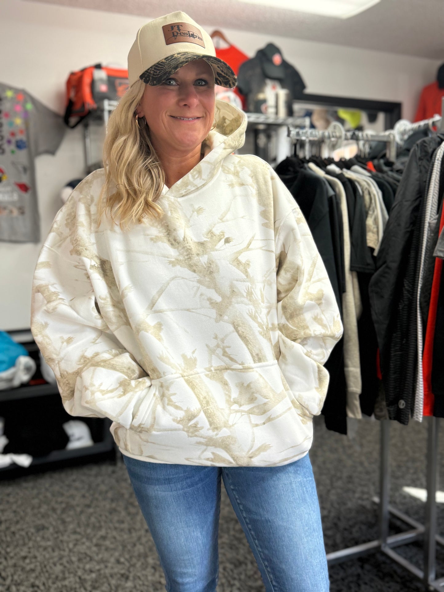 White Birch Camo Hoodie