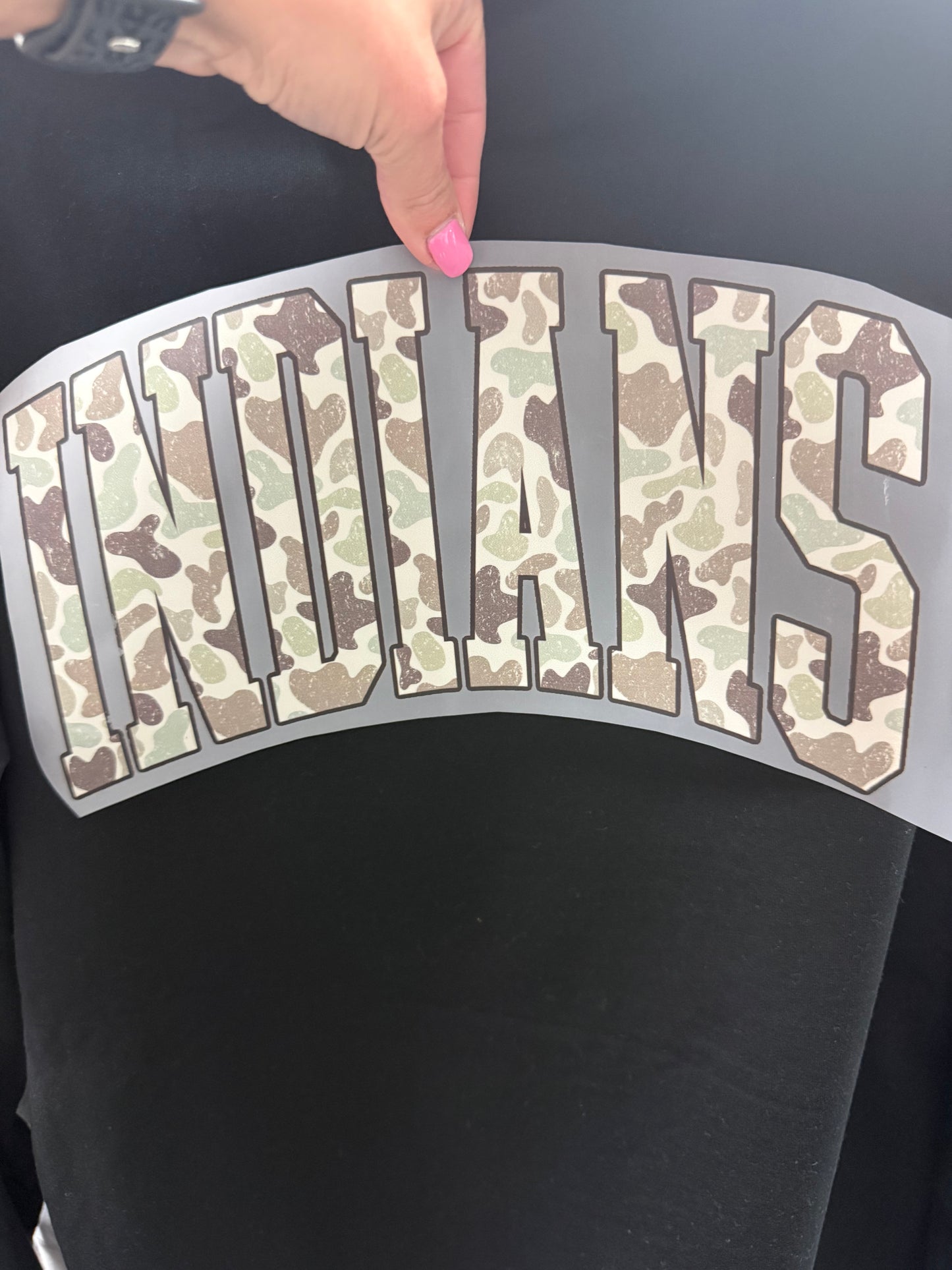 Camo Indians Bold
