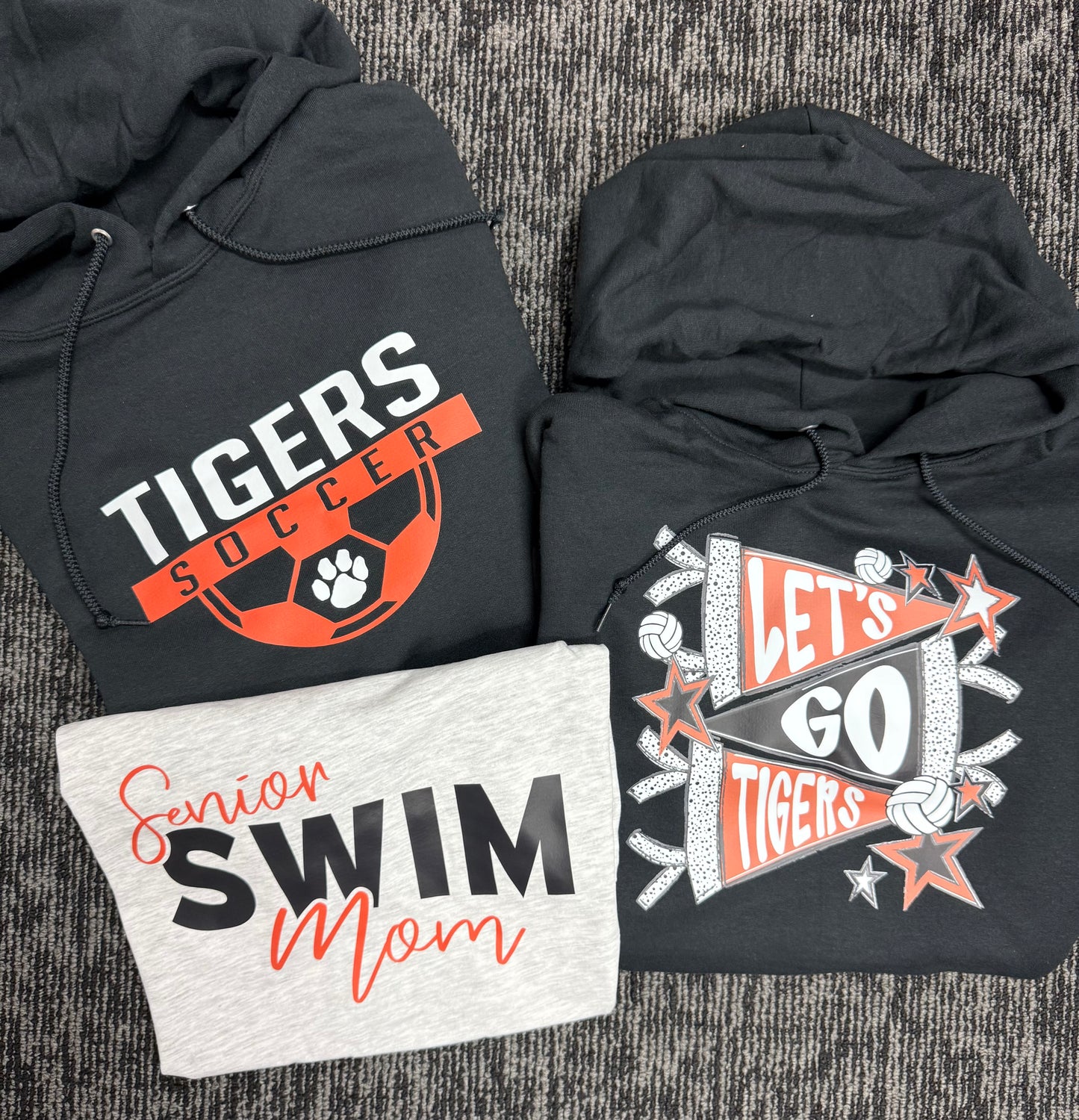 Tigers Volleyball Pennant Flag Design