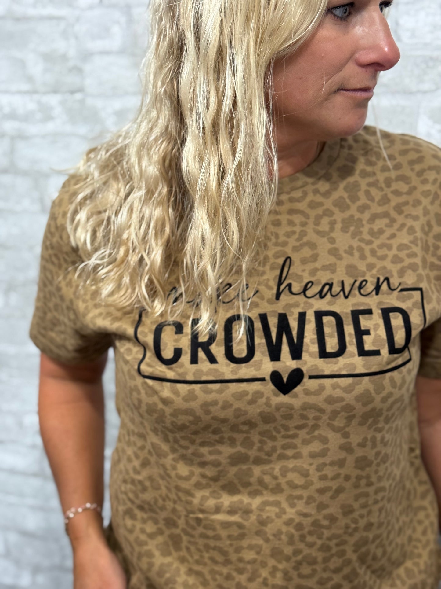 Make Heaven Crowded Leopard T-Shirt