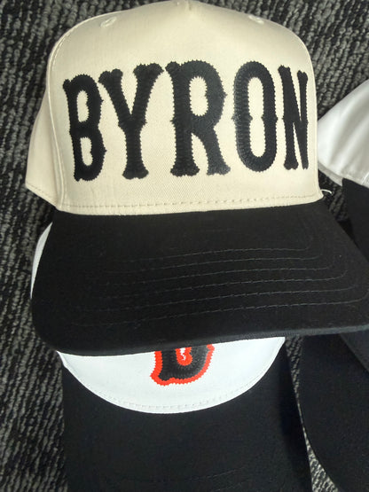 Byron Baseball Inspired Caps