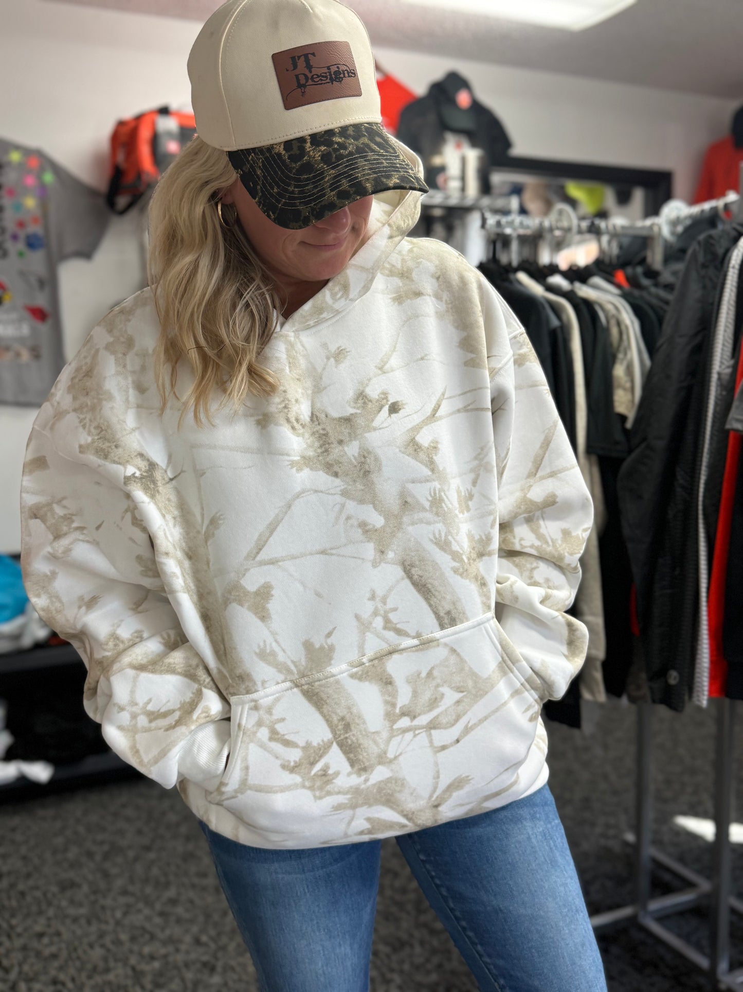 White Birch Camo Hoodie