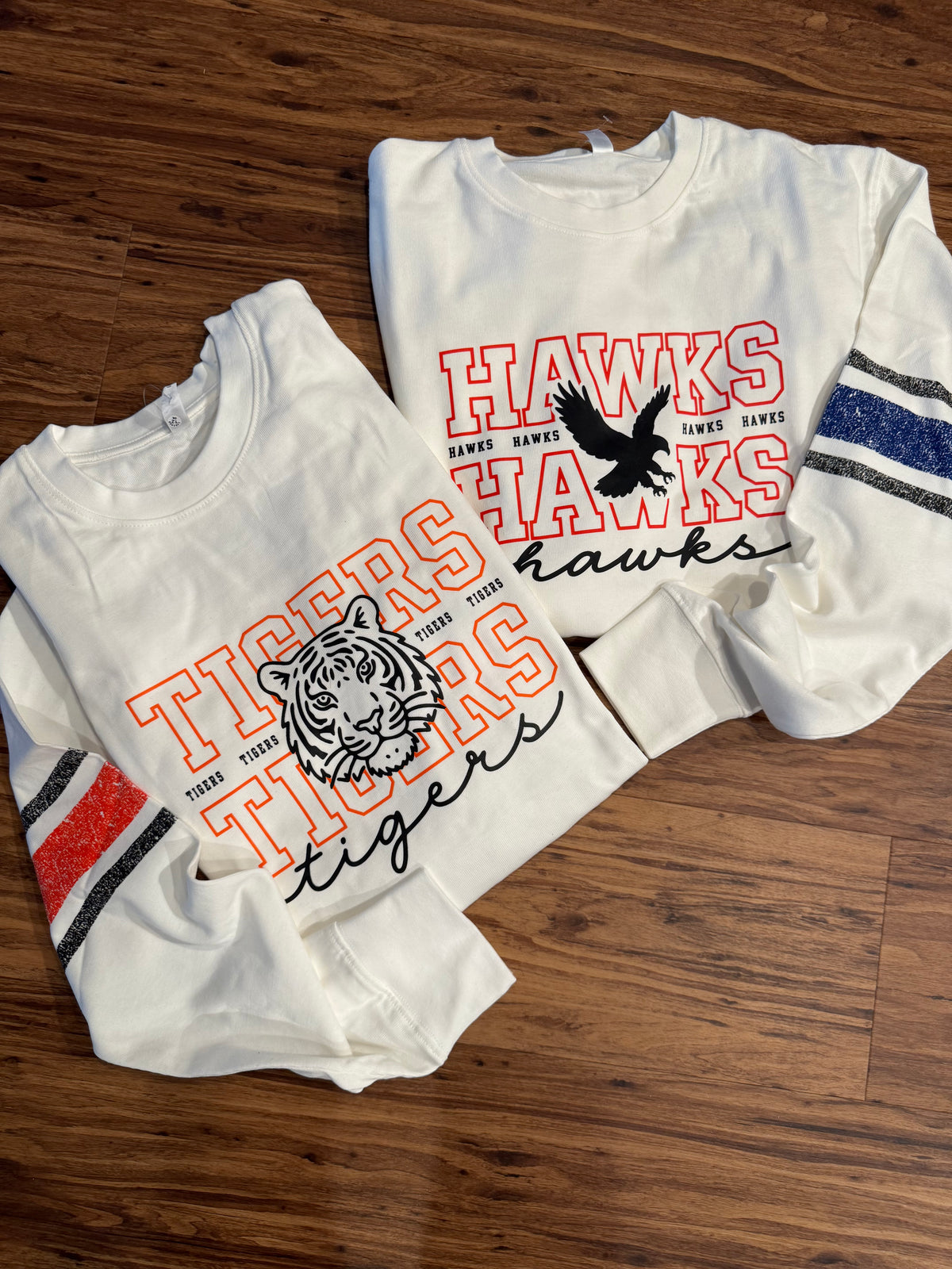 Achieve Crew Tigers or Hawks Stacked Logo