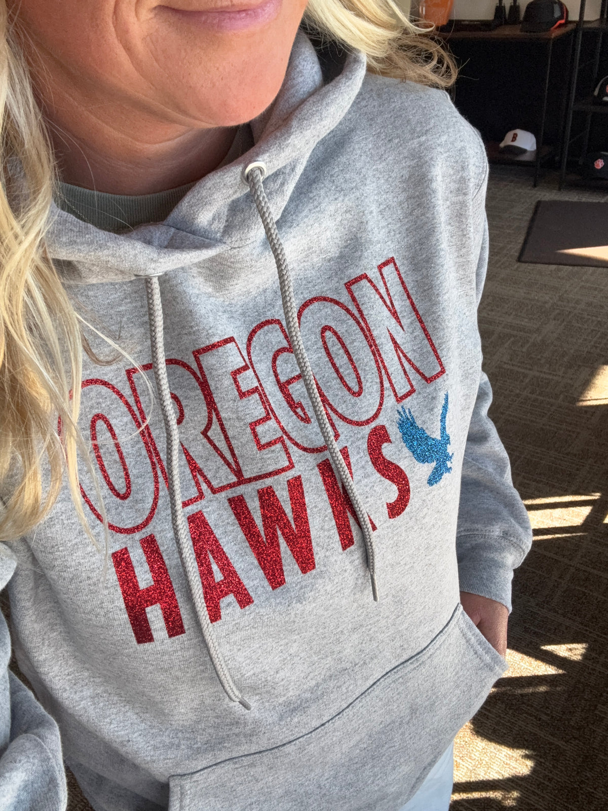 Oregon Hawks Negative Font