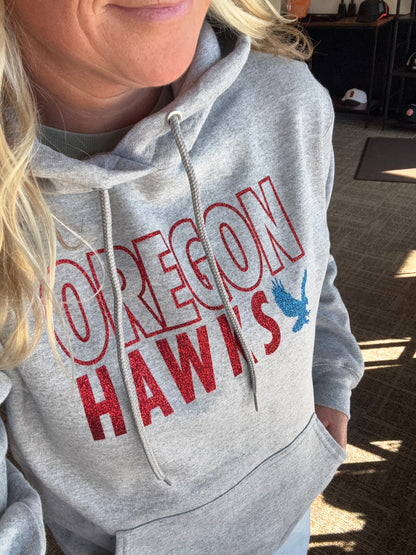 Oregon Hawks Negative Font