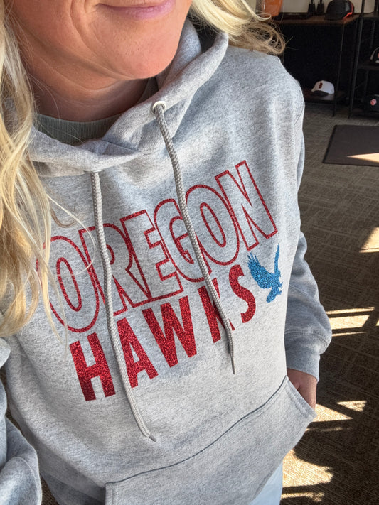 Oregon Hawks Negative Font