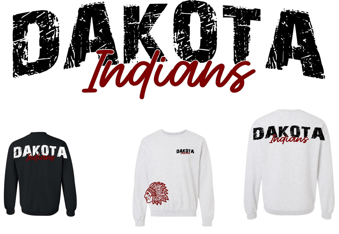 Oversized Crew Dakota Indians